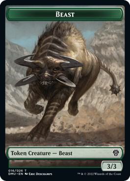 Beast Token 16 card from Dominaria United