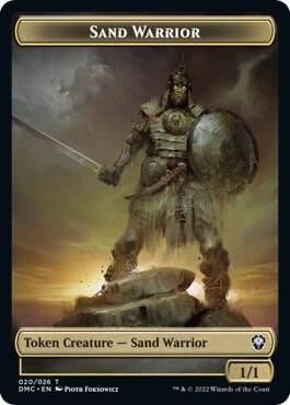 Sand Warrior Token 20 card from Commander: Dominaria United