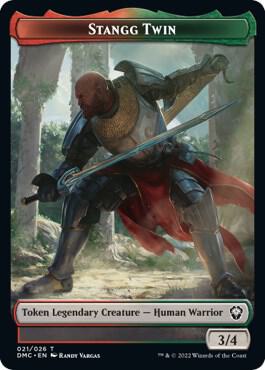 Stangg Twin Token 21 card from Commander: Dominaria United