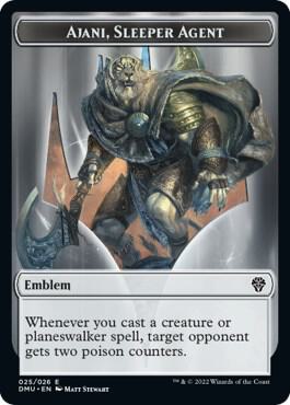 Emblem - Ajani, Sleeper Agent 25 card from Dominaria United