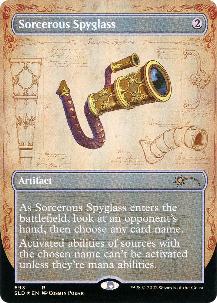 Sorcerous Spyglass (Borderless) 693 card from Secret Lair Drop Series