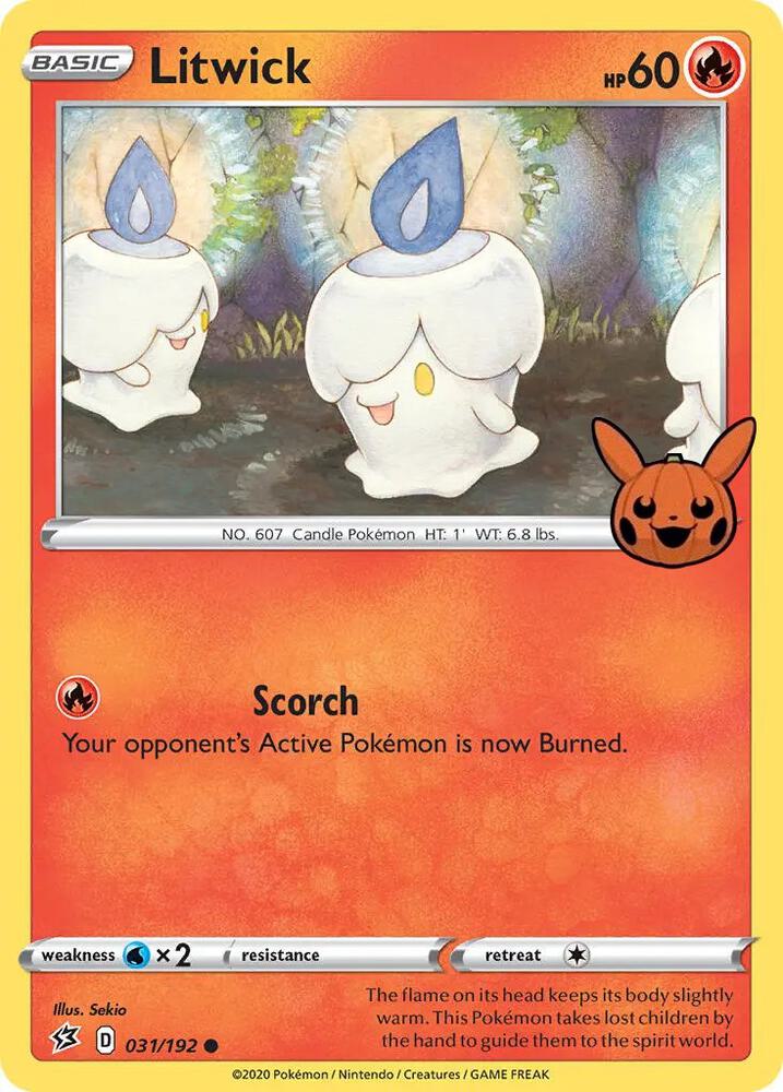 Litwick 031/192 card from Trick or Trade BOOster Bundle