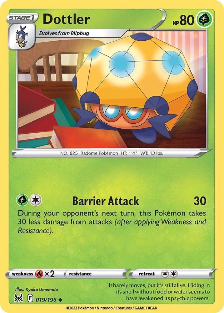 Dottler 019/196 card from SWSH11: Lost Origin