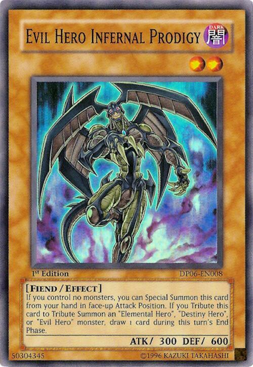 Evil Hero Infernal Prodigy DP06-EN008 card from Duelist Pack 6: Jaden Yuki 3
