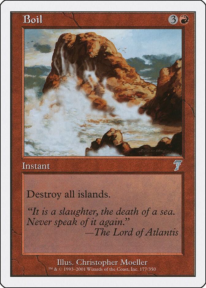 Boil 177 card from 7th Edition