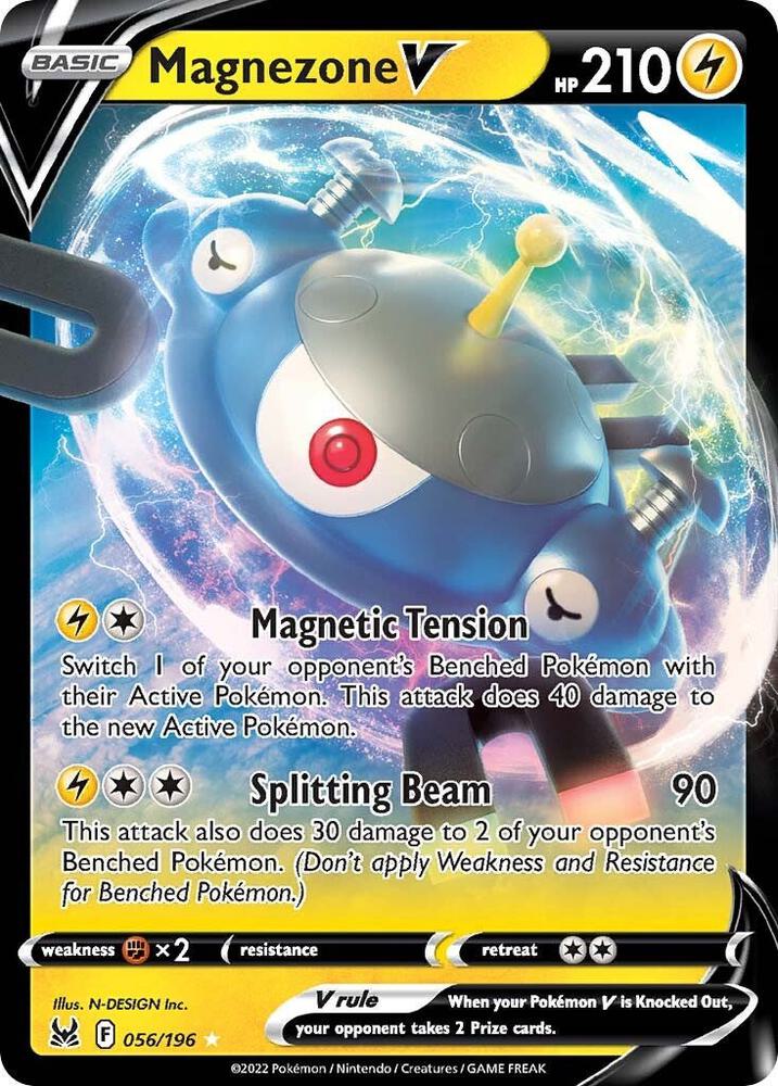 Magnezone V 056/196 card from SWSH11: Lost Origin