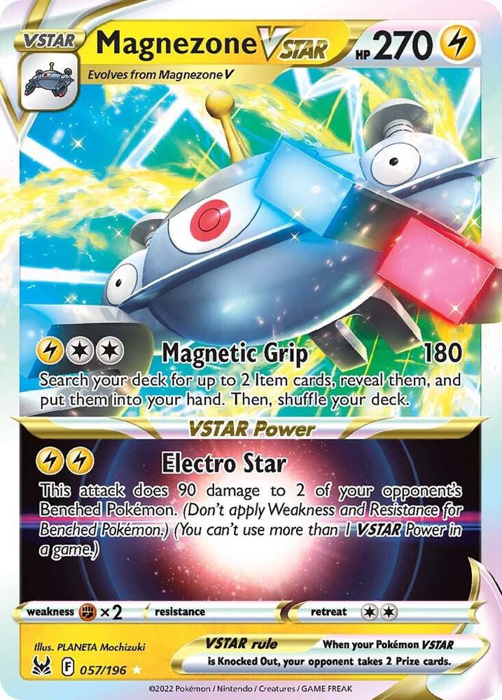 Magnezone VSTAR 057/196 card from SWSH11: Lost Origin