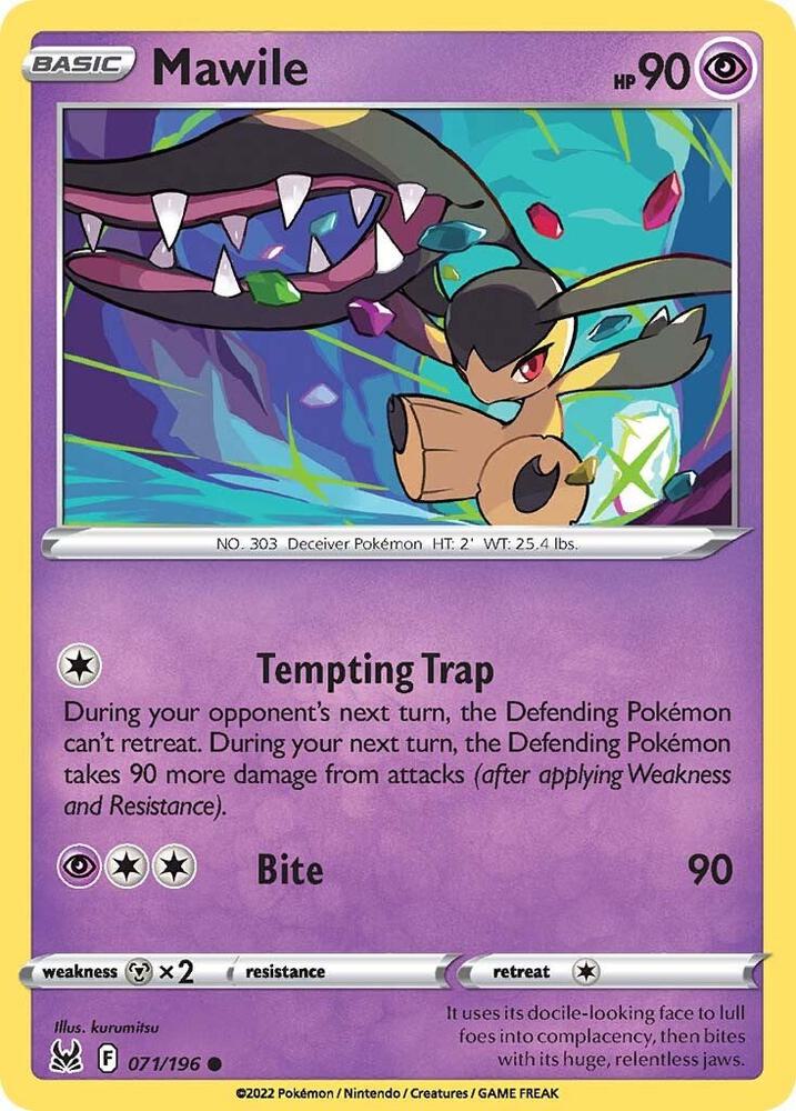 Mawile 071/196 card from SWSH11: Lost Origin