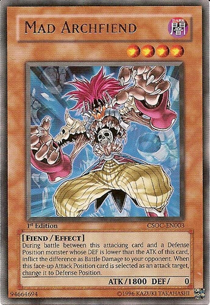 Mad Archfiend CSOC-EN003 card from Crossroads of Chaos