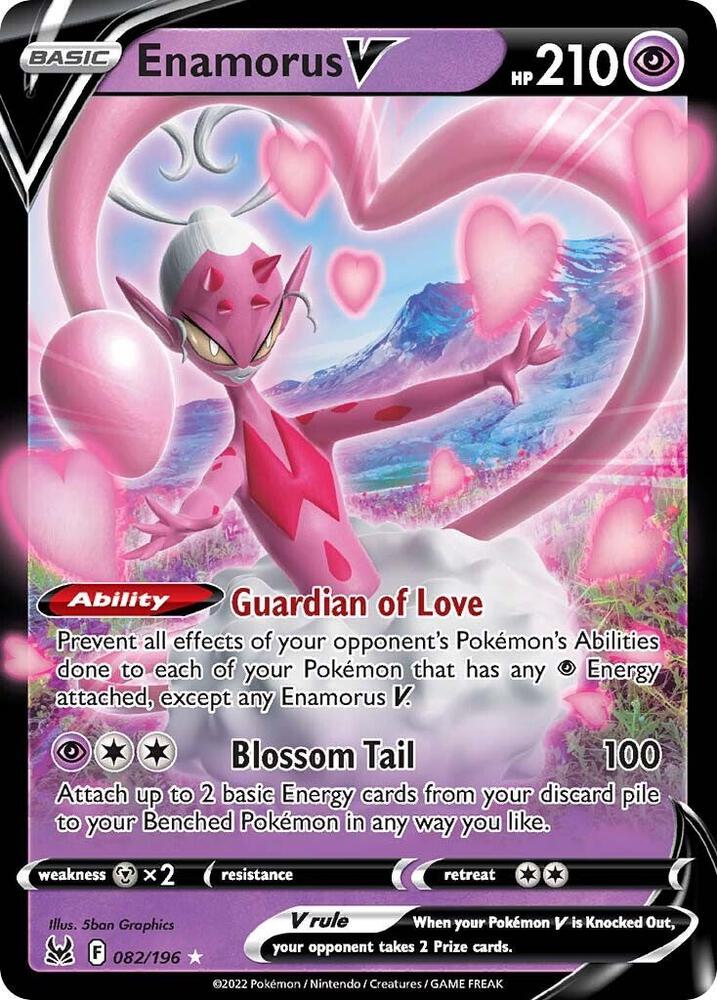 Enamorus V 082/196 card from SWSH11: Lost Origin