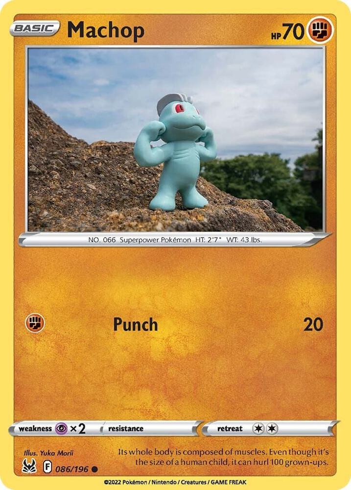 Machop 086/196 card from SWSH11: Lost Origin