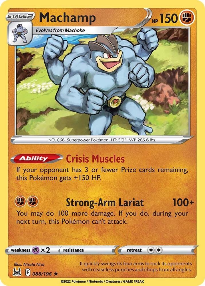 Machamp 088/196 card from SWSH11: Lost Origin