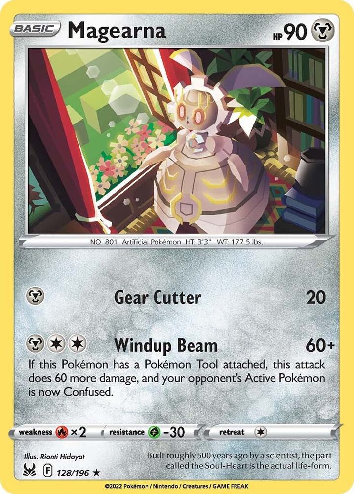 Magearna 128/196 card from SWSH11: Lost Origin