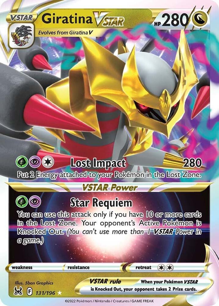 Giratina VSTAR 131/196 card from SWSH11: Lost Origin