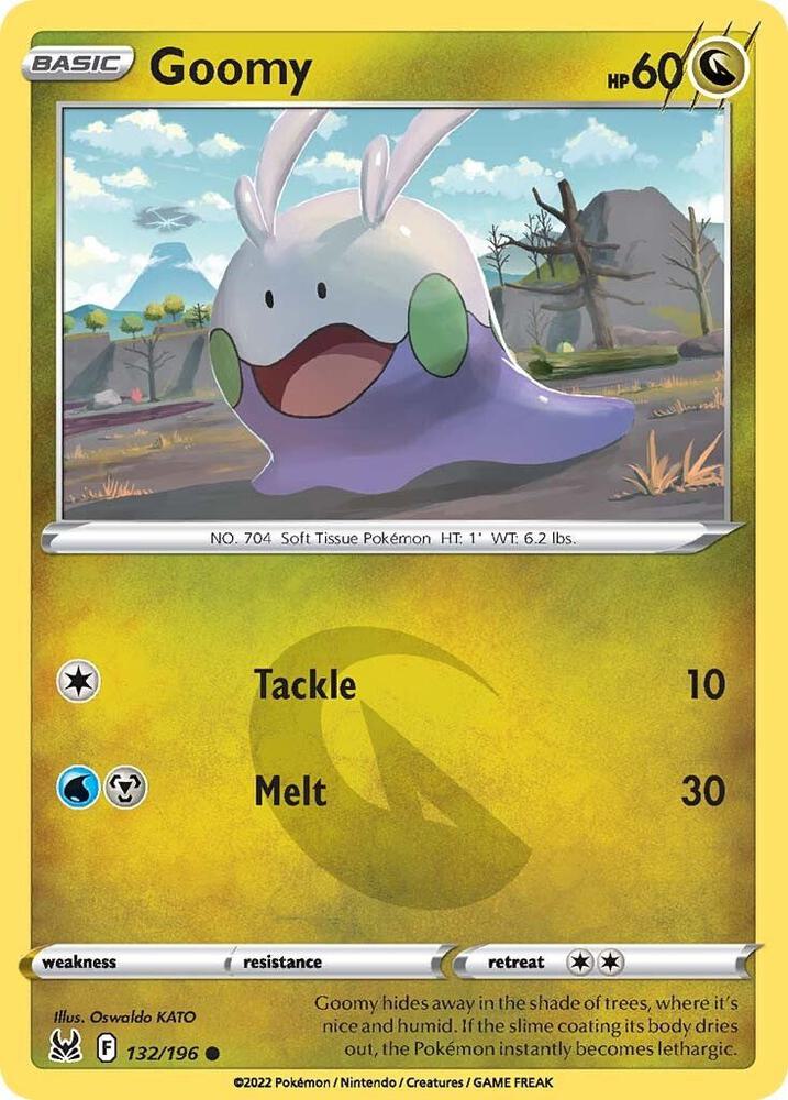 Goomy 132/196 card from SWSH11: Lost Origin
