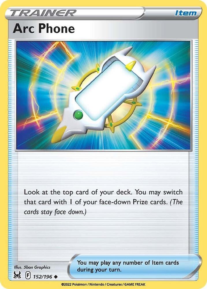 Arc Phone 152/196 card from SWSH11: Lost Origin