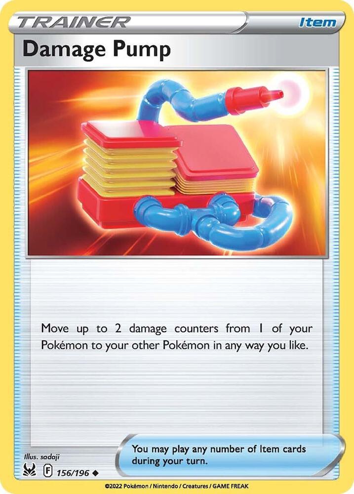 Damage Pump 156/196 card from SWSH11: Lost Origin