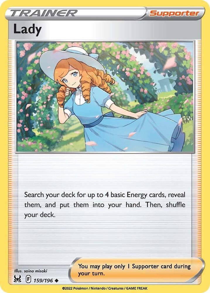 Lady 159/196 card from SWSH11: Lost Origin