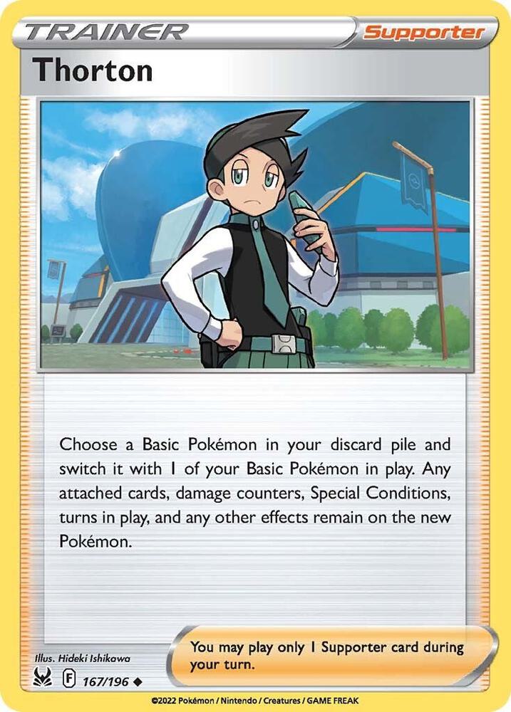 Thorton 167/196 card from SWSH11: Lost Origin