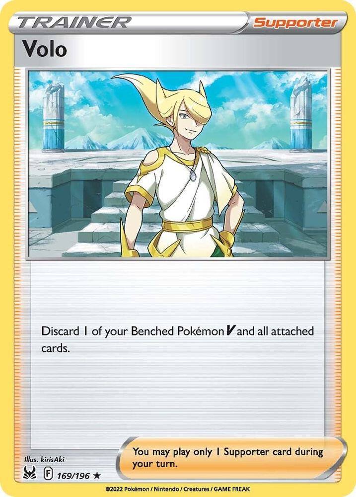 Volo 169/196 card from SWSH11: Lost Origin