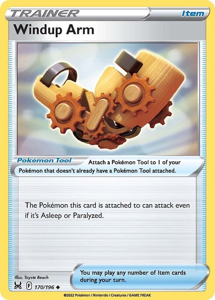 Windup Arm 170/196 card from SWSH11: Lost Origin