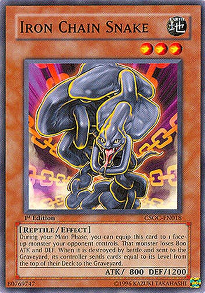 Iron Chain Snake CSOC-EN018 card from Crossroads of Chaos