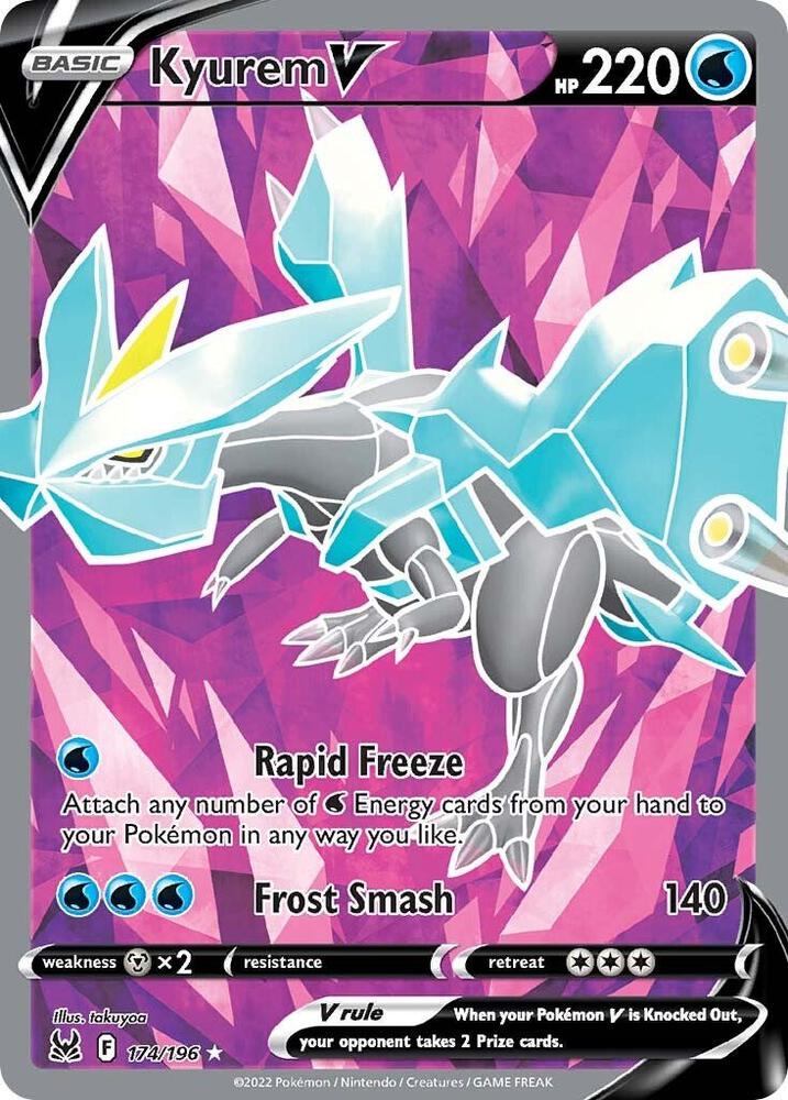 Kyurem V (Full Art) 174/196 card from SWSH11: Lost Origin