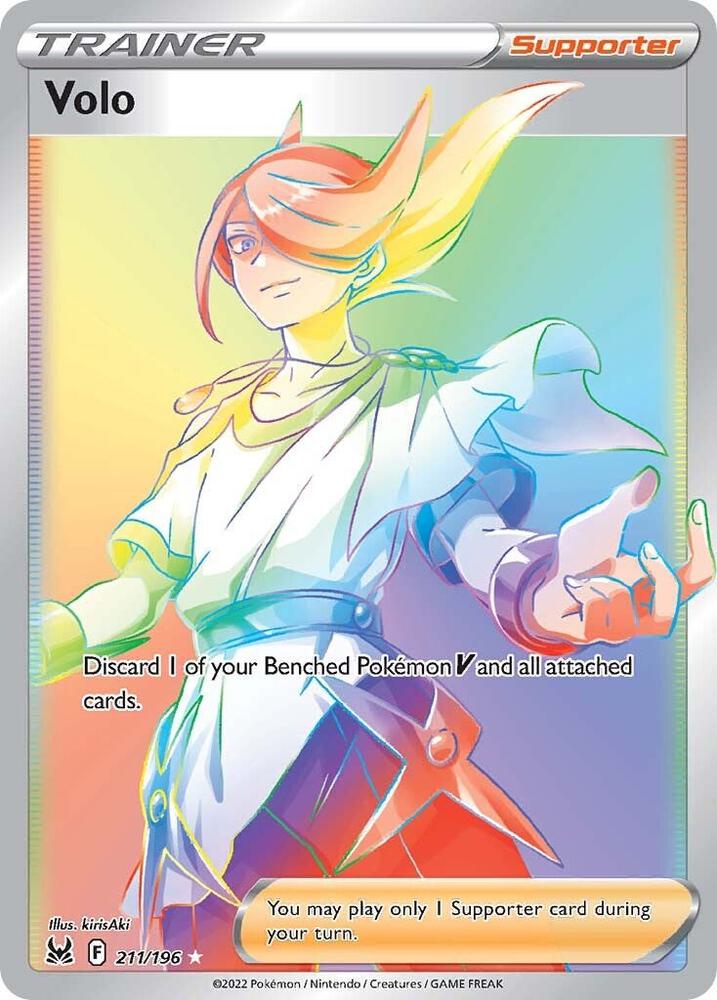 Volo (Secret) 211/196 card from SWSH11: Lost Origin
