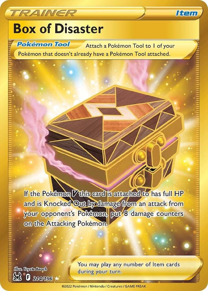 Box of Disaster (Secret) 214/196 card from SWSH11: Lost Origin