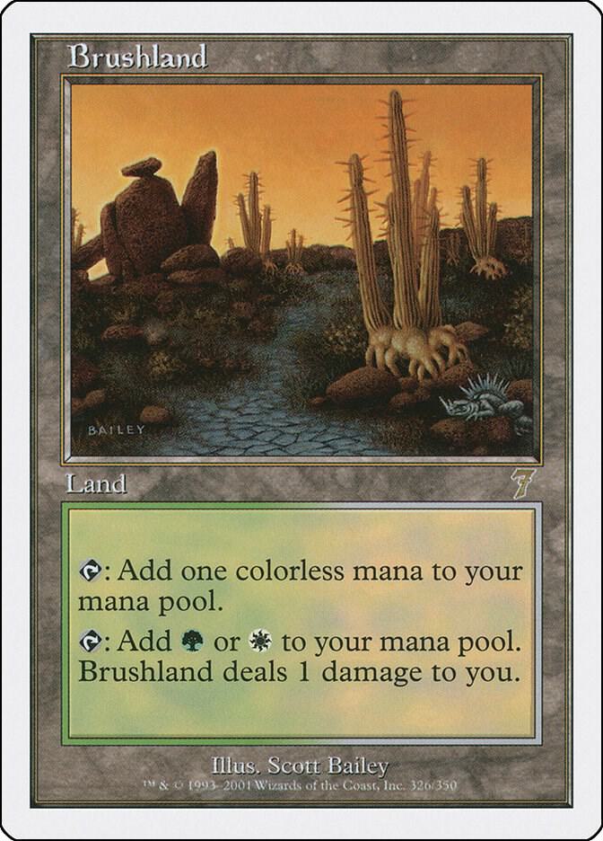 Brushland 326 card from 7th Edition