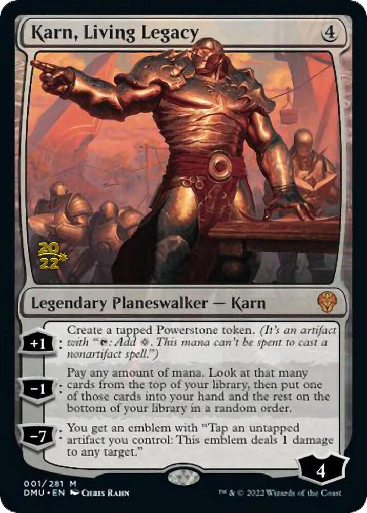 Karn, Living Legacy 1 card from Prerelease Cards
