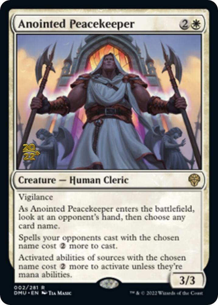 Anointed Peacekeeper 2 card from Prerelease Cards