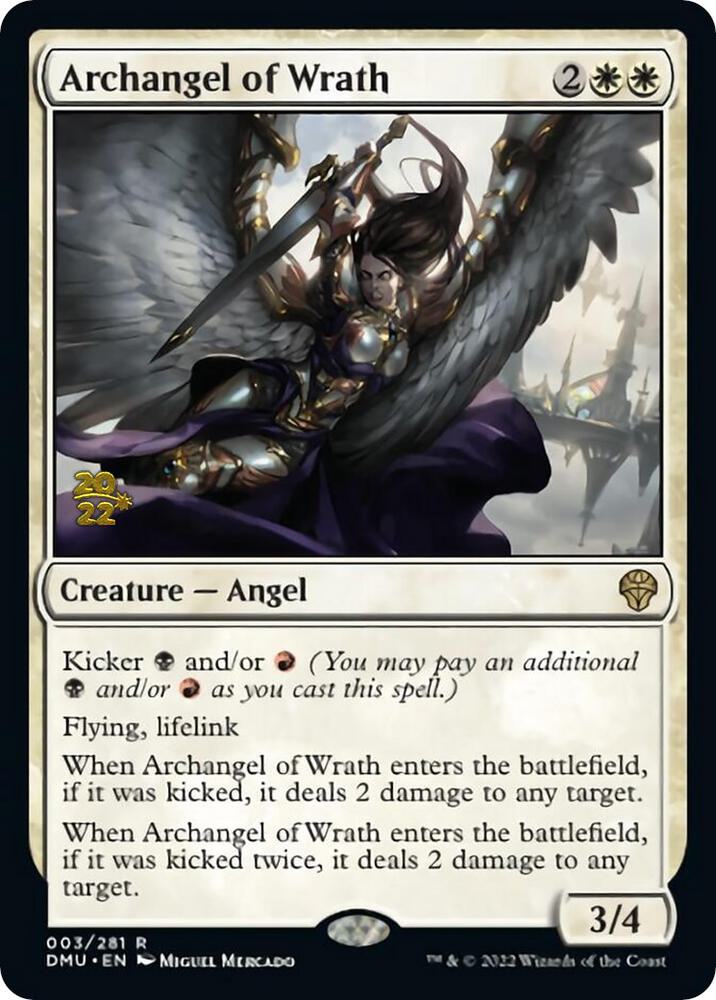 Archangel of Wrath 3 card from Prerelease Cards