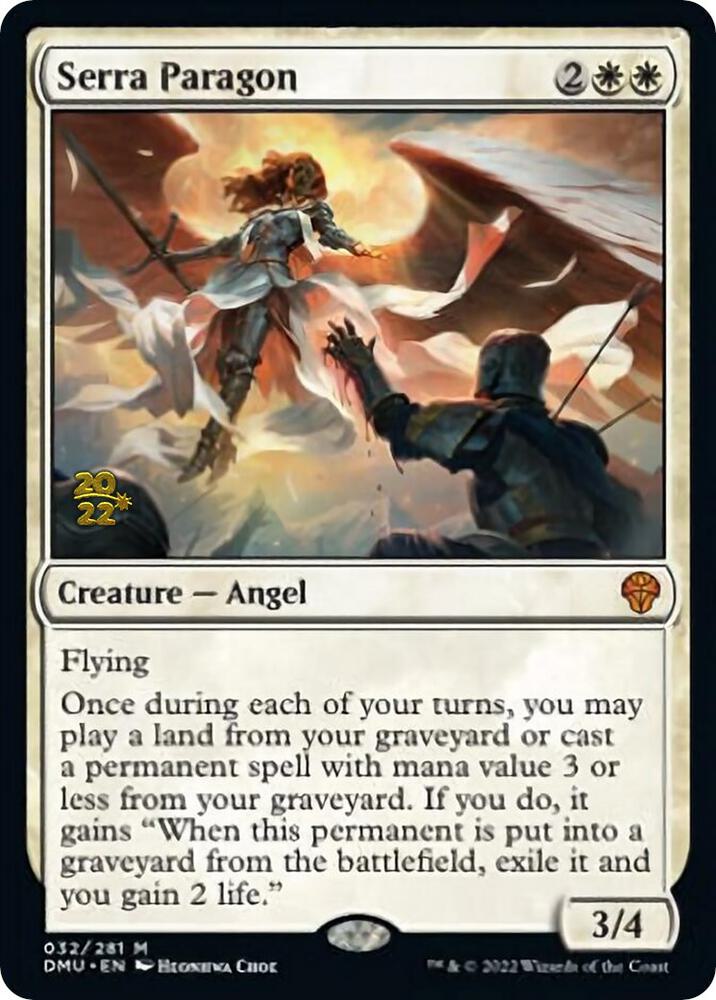 Serra Paragon 32 card from Prerelease Cards