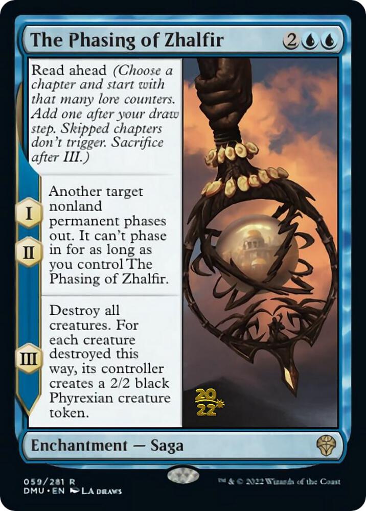 The Phasing of Zhalfir 59 card from Prerelease Cards