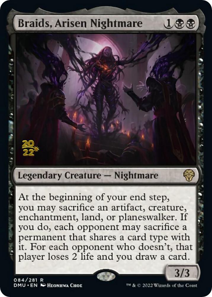 Braids, Arisen Nightmare 84 card from Prerelease Cards