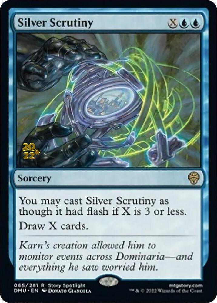 Silver Scrutiny 65 card from Prerelease Cards