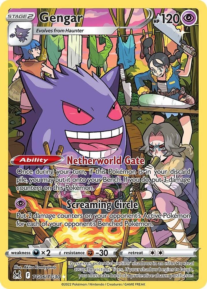 Gengar TG06/TG30 card from SWSH11: Lost Origin Trainer Gallery
