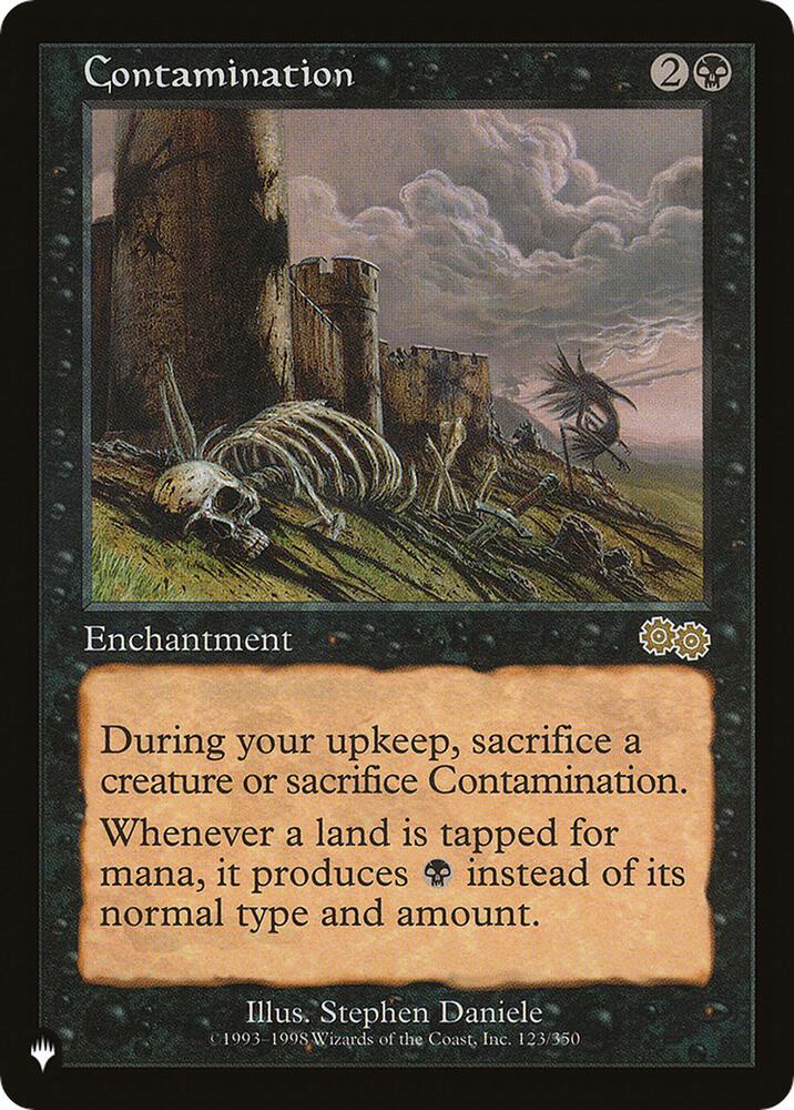 Contamination 123/350 card from The List Reprints