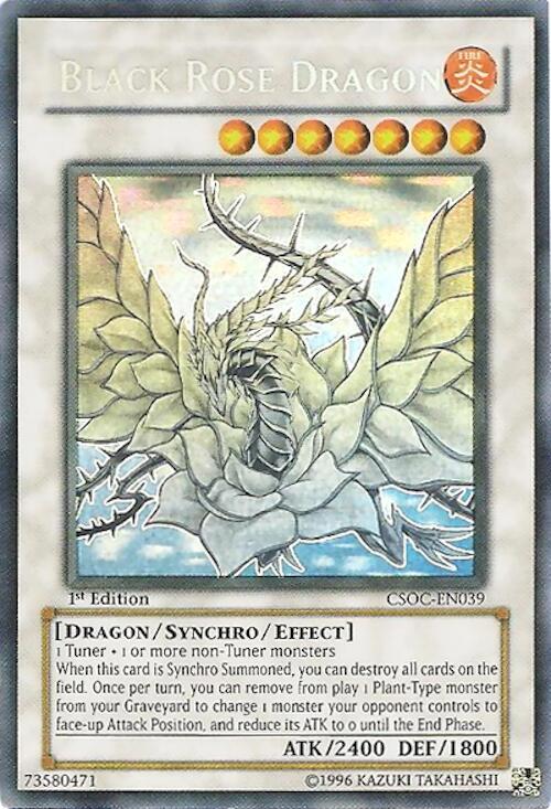 Black Rose Dragon (Ghost Rare) CSOC-EN039 card from Crossroads of Chaos
