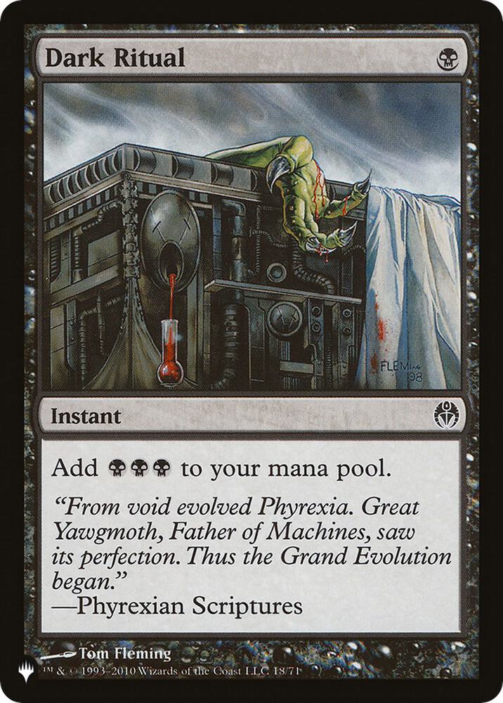 Dark Ritual (DDE) 18/71 card from The List Reprints