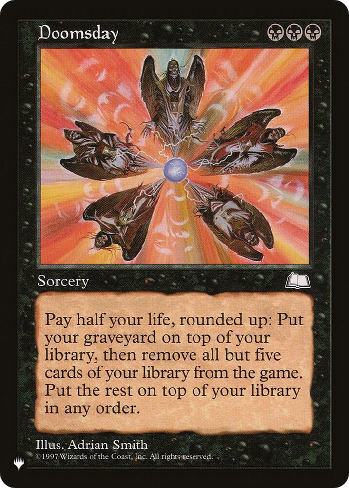 Doomsday card from The List Reprints