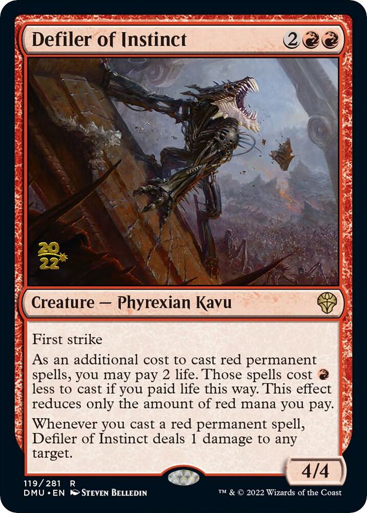 Defiler of Instinct 119 card from Prerelease Cards