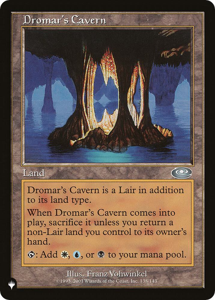 Dromar's Cavern 138/143 card from The List Reprints