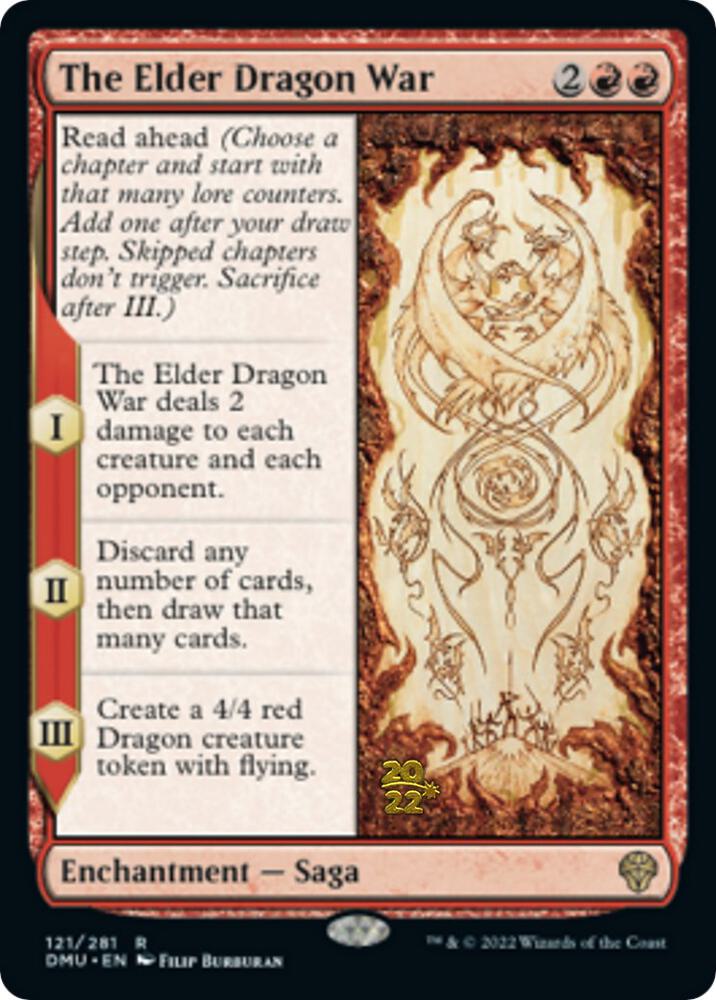 The Elder Dragon War 121 card from Prerelease Cards