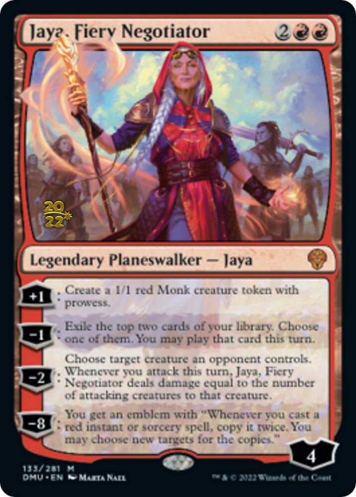 Jaya, Fiery Negotiator 133 card from Prerelease Cards