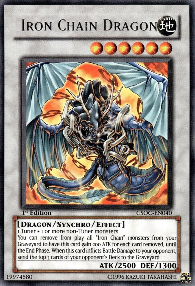 Iron Chain Dragon CSOC-EN040 card from Crossroads of Chaos