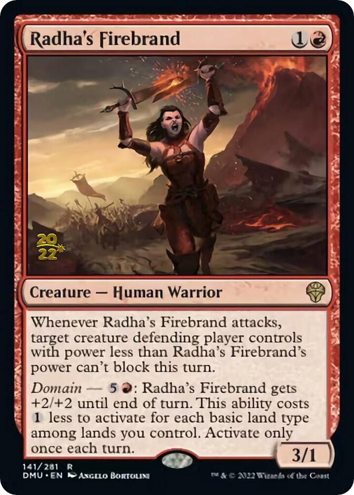 Radha's Firebrand 141 card from Prerelease Cards