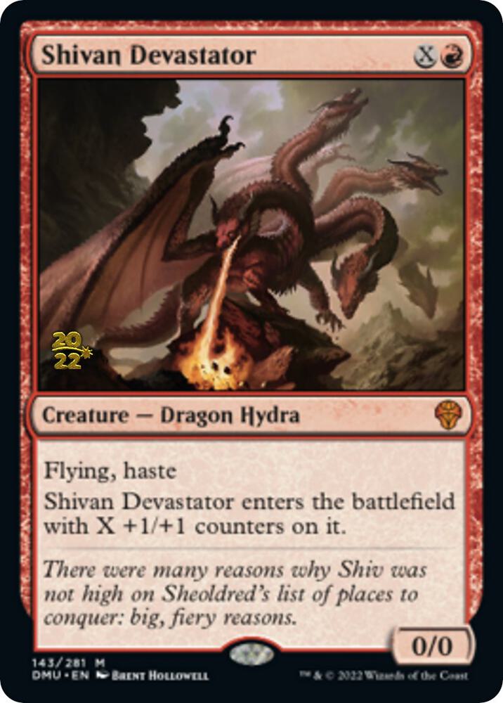 Shivan Devastator 143 card from Prerelease Cards
