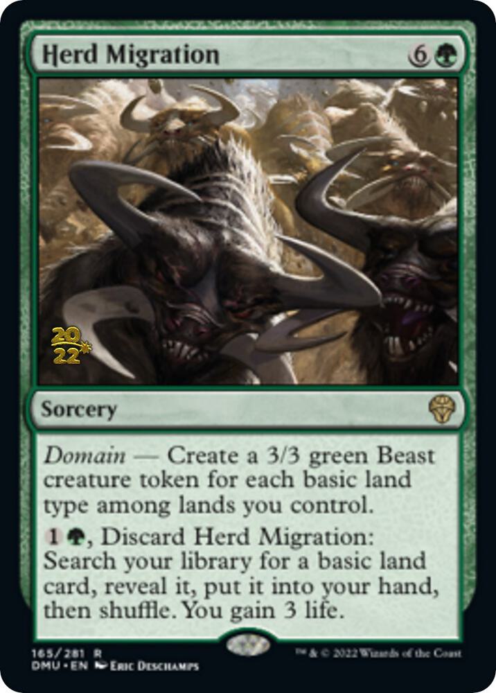 Herd Migration 165 card from Prerelease Cards
